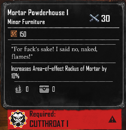 Mortar Powderhouse I (Required:Cutthroat 1)
